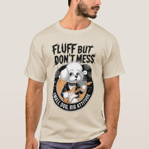 Rockstar Bichon Frise – Fluffy Punk Dog T-Shirt