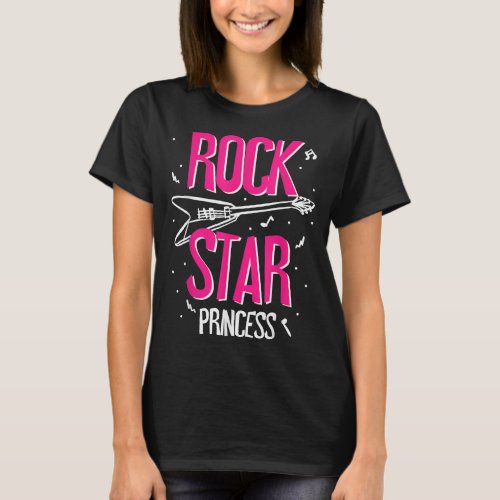 Rockstar Birthday Girl Rock Star Princess Party Mu T_Shirt