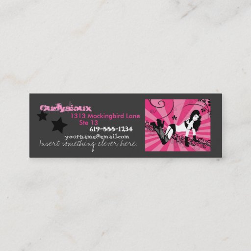 Customizable Rockstar Card Business Card Template