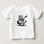 Rockstar Cat Guitar Solo – Funny Music Lover Gift Baby T-Shirt