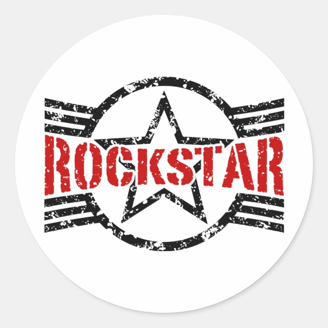 Rockstar Classic Round Sticker (Front)