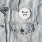 Rockstar Dad Pinback Button (In Situ)