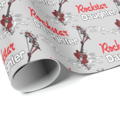 Rockstar Daughter Wrapping Paper