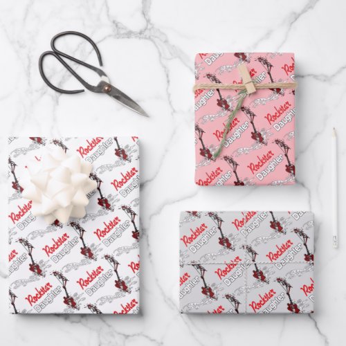 Rockstar Daughter Wrapping Paper Sheets