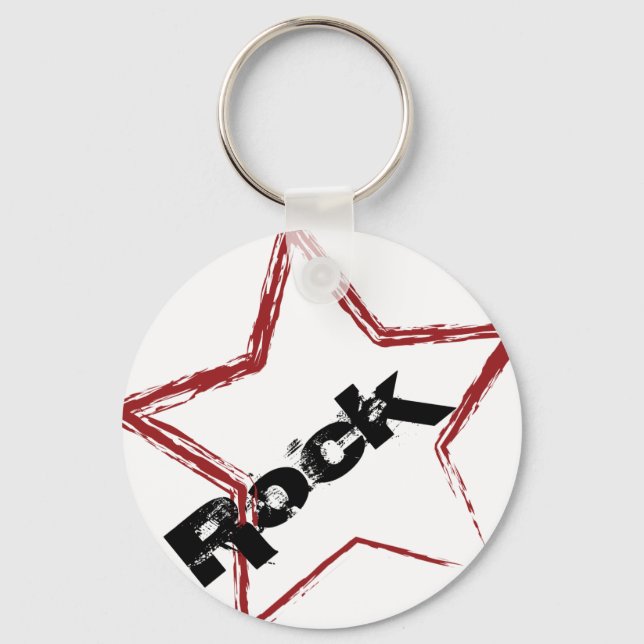 Rockstar Design Keychain (Front)