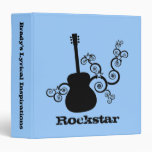 Rockstar Guitar Binder, Black Binder