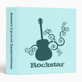 Rockstar Guitar Binder, Dark Teal Binder
