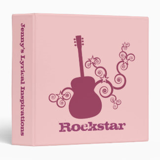 Rockstar Guitar Binder, Magenta Binder