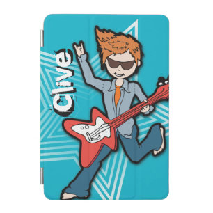 Rockstar guitar boy blue ipad case