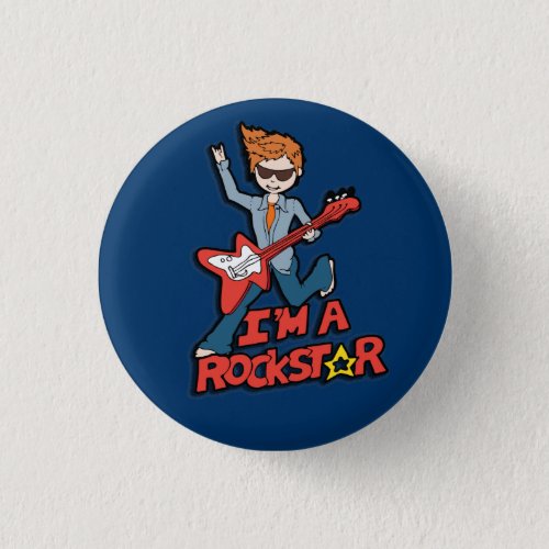 Rockstar guitar boy button