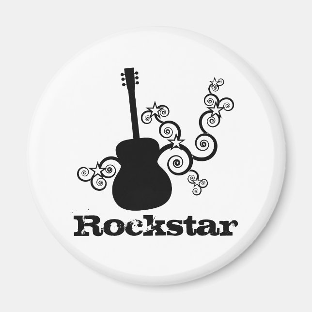 Rockstar Guitar Magnet (Front)