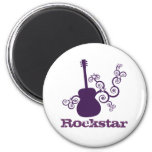 Rockstar Guitar Magnet, Purple Magnet at Zazzle