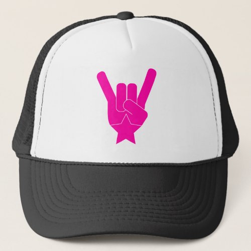 RockStar Hot Pink Logo Trucker Hat