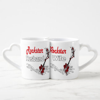 Rockstar Husband and Wife Coffee Mug Set