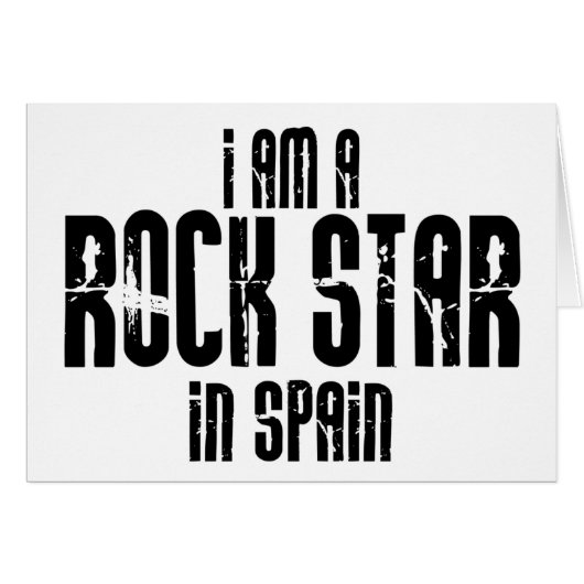 Rockstar In Spain Cards (Front Horizontal)