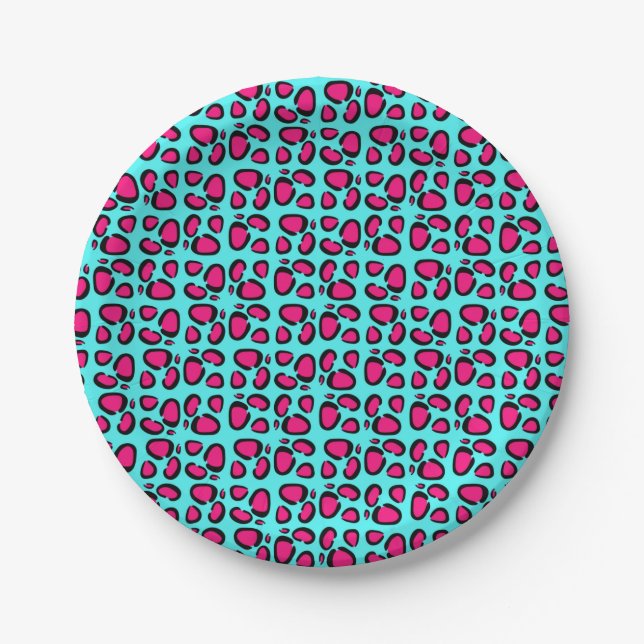 Rockstar Leopard Paper Plates (Front)