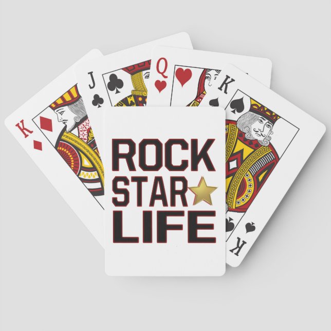 Rockstar Life Poker Cards (Back)