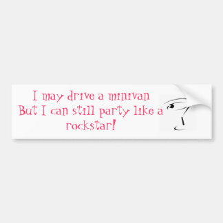Rockstar Minivan Bumper Sticker
