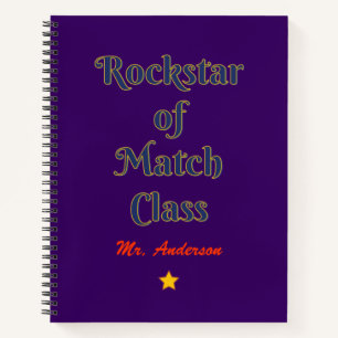 Rockstar of match class notebook