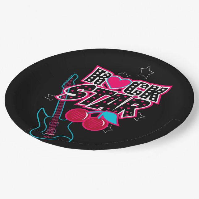 Rockstar Paper Plates (Angled)