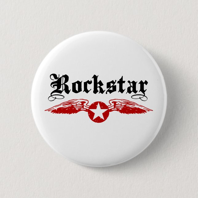 Rockstar Pinback Button (Front)