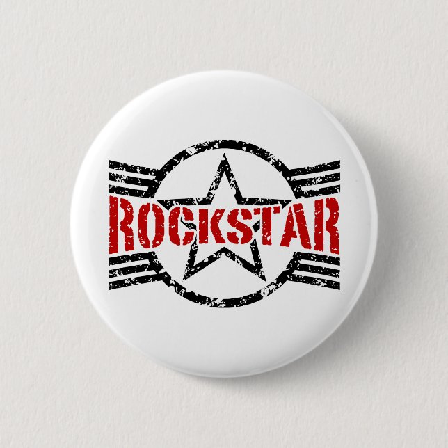 Rockstar Pinback Button (Front)