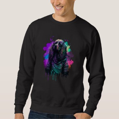 Rockstar portrait Cocker Spaniel Sweatshirt