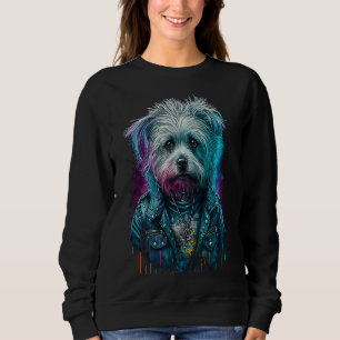 Rockstar portrait Havanese Sweatshirt