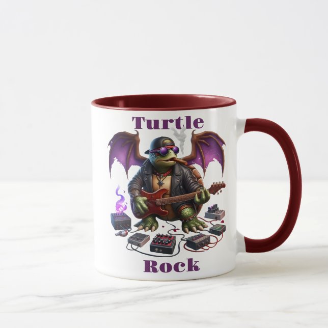 Rockstar Reptiles Midnight Jam Session Mug (Right)
