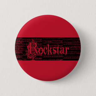 Rockstar rojo pin