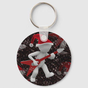 rockstar santa keychain