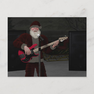 Rockstar Santa Postcard