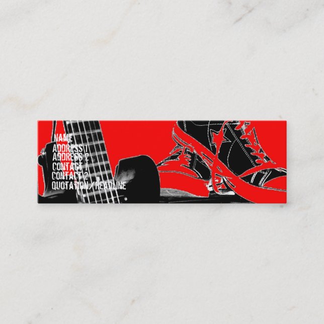 Rockstar Skinny Business Card (Front)