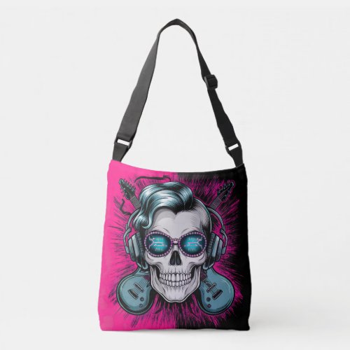 Rockstar Skull Vibes Crossbody Bag