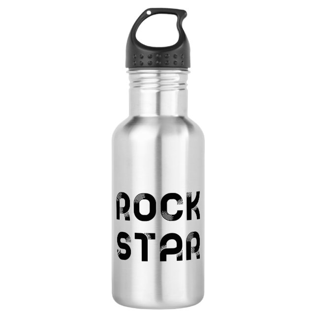 Rockstar Stainless Steel Water Bottle (Front)