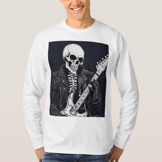 Rockstar Threads: Skull & Shades Collection T-Shirt (Front)