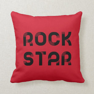Multicolor 16x16 Cool Witty I love Rock and Roll Designs Rockstar Princess Cute Girls Rockers Gift Throw Pillow 