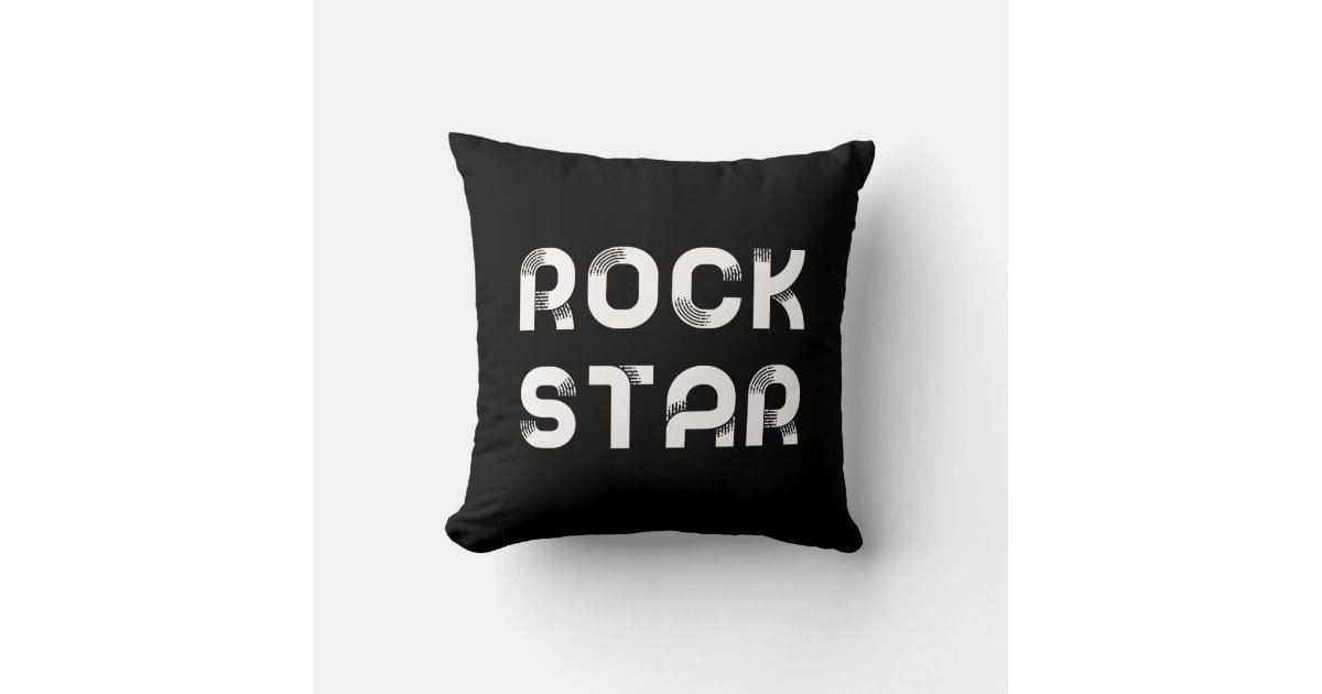 Rockstar Throw Pillow Zazzle