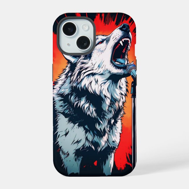 Rockstar Wolfie Iphone Case (Back)