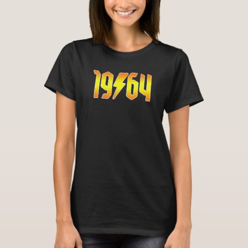 Rockstars are Born in 1964 Birthday Rock N Roll Gr T_Shirt