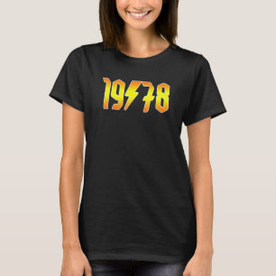 Rockstars are Born in 1978 Birthday Rock Theme Gra T-Shirt
