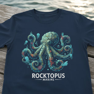 Rocktopus T-Shirt, Marine Life Octopus & Music Tee