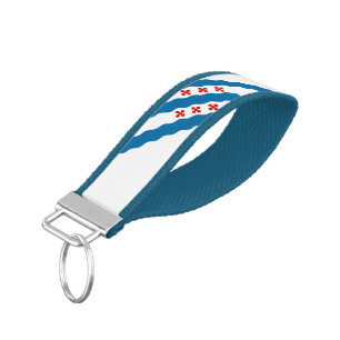 Rockville (Maryland) City flag Wrist Keychain