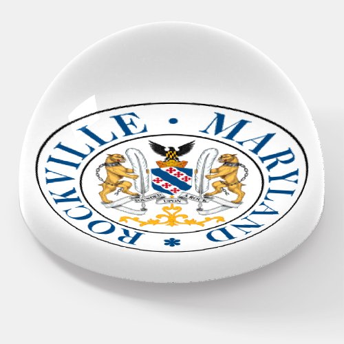 Rockville Maryland seal Paperweight