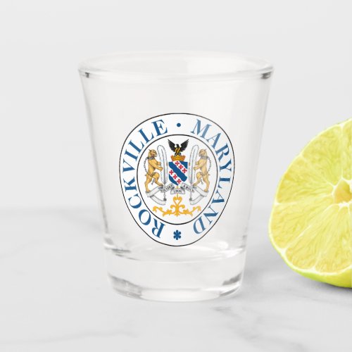 Rockville Maryland seal Shot Glass