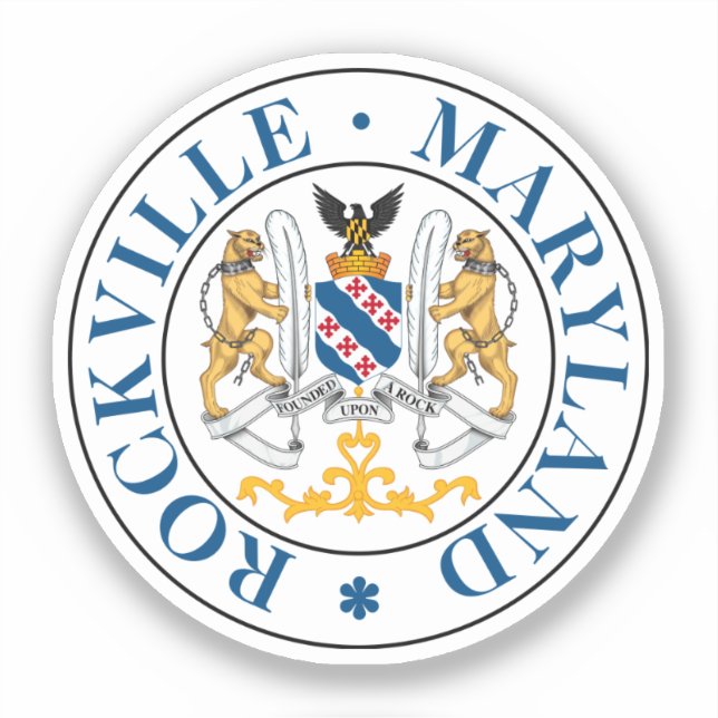 Rockville, Maryland (seal) Sticker (Front)