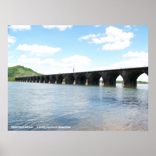 Rockville Stone Masonry Arch Railway Bridge Poster