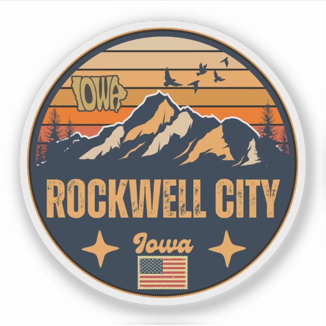 Rockwell City, Iowa Sticker (Front)
