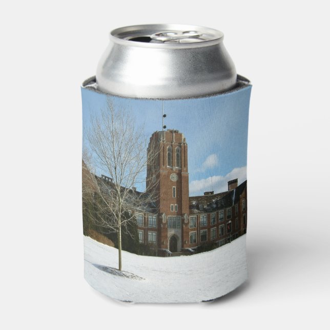 Rockwell in Winter at Grove City College Can Cooler (Can Front)