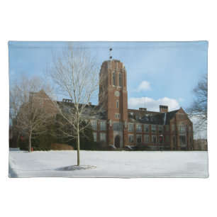 Rockwell in Winter at Grove City College Cloth Placemat